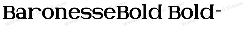 BaronesseBold Bold字体转换